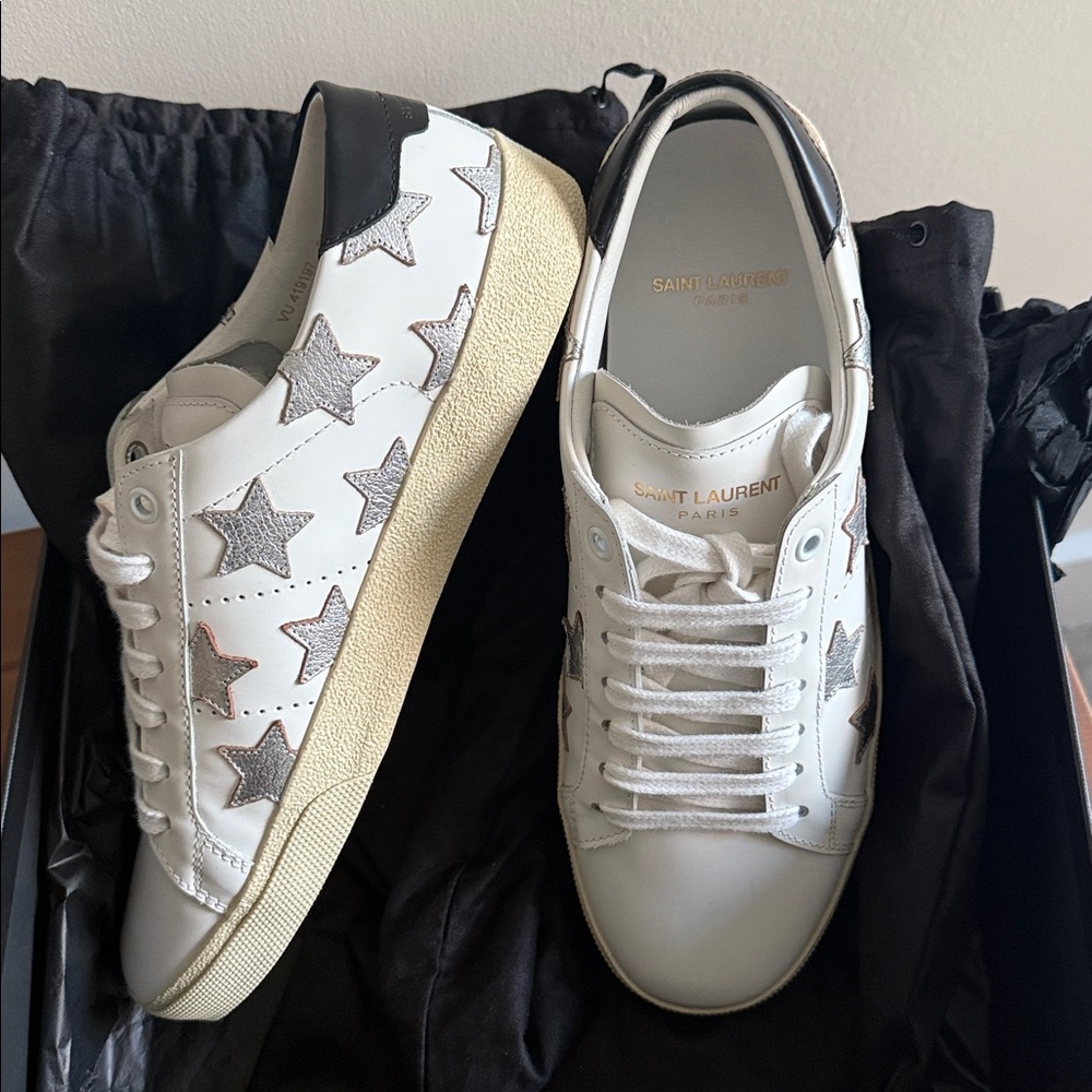 Saint Laurent Court Classic Star Sneakers